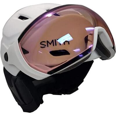 Smith Umfrage Multi-Einfluss Schnee Helmet&goggle Mattschwarz Photochrom Rose