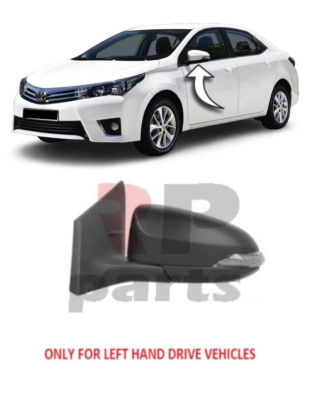 Side Heated Wing Mirror Glass Driver Passenger Replacement, 55 OFF