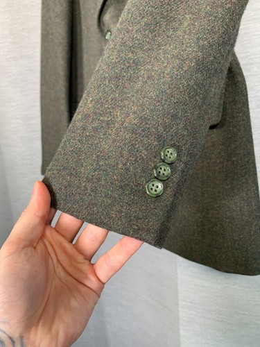 Blazer Brook Taverner Talla 42R Verde Luna Tweed Lana Chaqueta Caza Tiro - Imagen 7 de 19