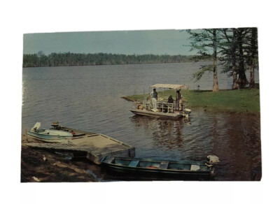 Vintage Postcard Lake Village Arkansas Lake Chicot Largest Oxbow Lake Unposted
