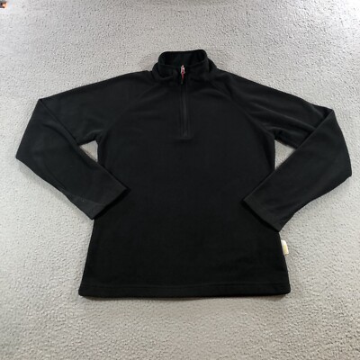 engelbert strauss 1/4 Zip Pullover Fleece Sweater Women s M Black 