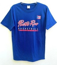 Puerto Rico Basketball Kids Youth Unisex Tee Shirt Cotton Knit Blue S M L code B