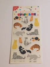 Mrs. Grossman's Stickers Lot of 3 Sheets Brand New in Package ~ Cats~
