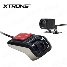 Car Front+Rear DVR Dash Camera HD Video Recorder 720P Wide-Angle