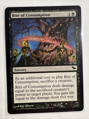 Rite of Consumption MTG Shadowmoor LP  76