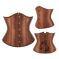 Corset Satin Waist Trainer Women Tummy Contorl Slimming Waist Cincher Underbust