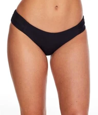 Becca by Rebecca Virtue BLACK American Bikini Swim Bottom, US Medium, UK Medium