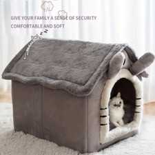 Foldable Pet House Removable Washable Cat House Puppy Cave Sofa Pet Bed House fo
