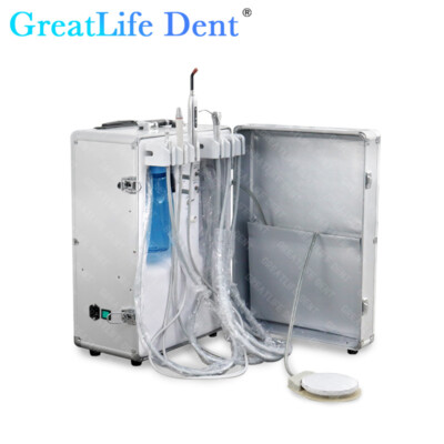 Dental Treatment Water System Mobile Portable Dental Unit with Air Compressor  