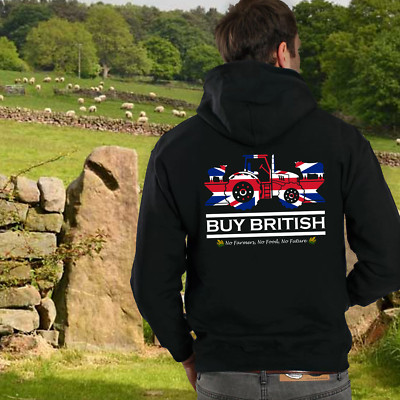 Herren Landwirtschaft Traktor Bauern Hoodie Fendt Case Claas JCB New Holland No Farm