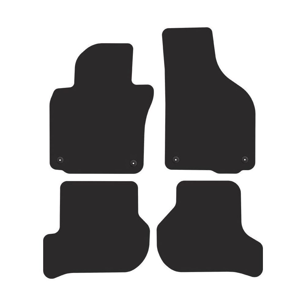 Tapis de sol velours VW17-1 pour Jetta 2005 protégeant votre voiture