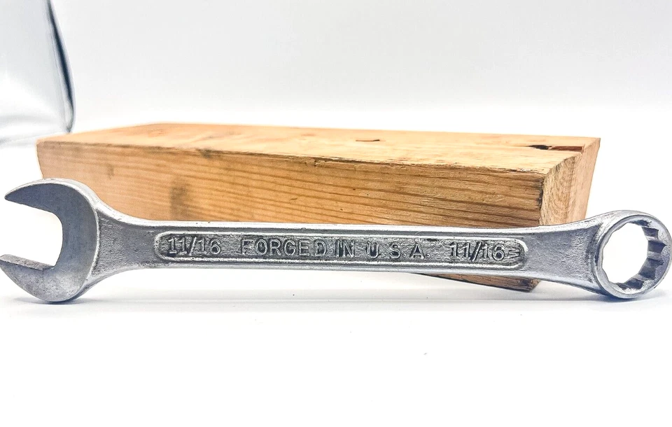 "Llave combinada vintage Sears EE. UU., 12 puntos SAE 11/16""" Foto 2 de 4