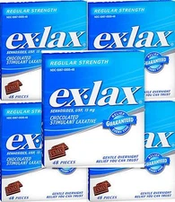 Ex Lax Chocolate Pieces Regular Strength 48 Each ( Pack of 5 )__