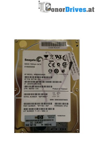 Seagate  ST9500530NS - 500 GB - SATA  - 9FY156-784 - PCB 100560486 Rev B*