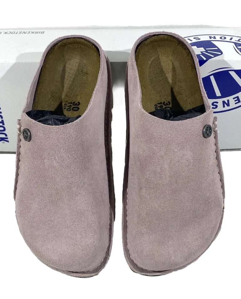 Birkenstock Zermatt Premium Kids Size 12 (EU30)N Fit Lavender Blush Slippers - Imagem 2 de 4