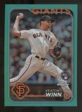 2024 Topps Chrome Keaton Winn #208 RC Aqua Refractor Rookie /199 Giants