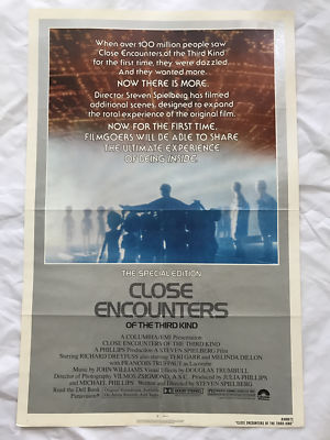 ''Close Encounters Of The Third Kind'' 1980 Original Movie Poster 1st Issue 27x40