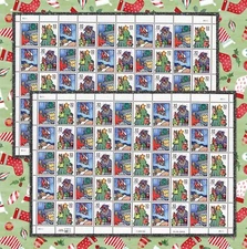 #3108-3111 CHRISTMAS HOLIDAY GREETINGS 32¢ - 2 SHEETS x 50 =100 STAMPS FV$32