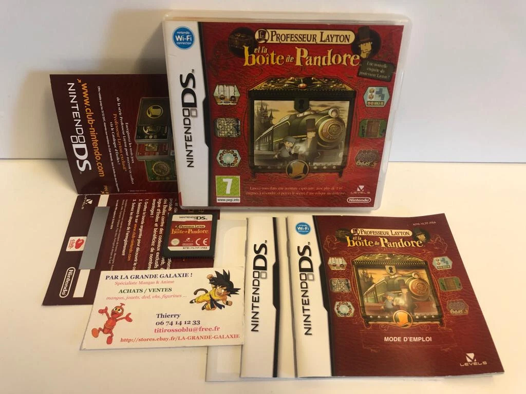 Professeur Layton La Boite De Pandore Jeu Vidéo Professeur Layton et La Boîte de Pandore DS LITE DSI XL 3DS Complet ! | eBay