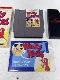 Wacky Races Nintendo NES! CIB! Complete In Box! RARE! Great Shape