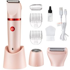 Bikini Trimmer Women 3in1 Electric Shaver Waterproof Wet Dry Recharge