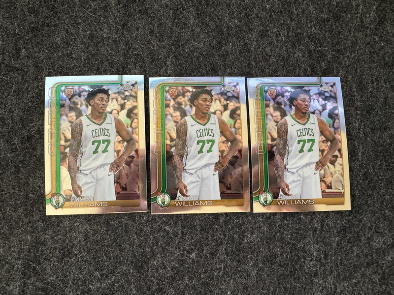 2025-26 Topps Chrome Basketball Amari Williams Lot RC
