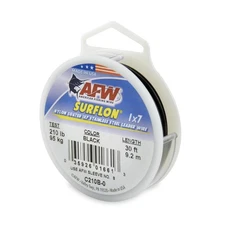 Fishing Wire Surflon, Nylon Coated 1x7 Stainless Steel Leader Wire, 210 lb Te...
