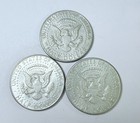 LOT OF 3 KENNNEDY SILVER HALF DOLLARS 90% SILVER FREE SHIPPING #10434 — photo 2