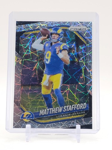 MATTHEW STAFFORD 2025 PANINI PRIZM FOOTBALL LAZER #21 LOS ANGELES RAMS Q5760