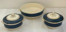 BurleighWare Losol Ware Keeling & Co Burslem 2 x Lidded Soup Bowls & Tureen