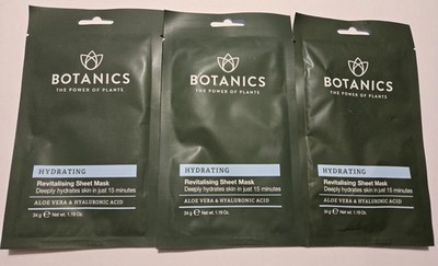 Botanics - The Power of Plants - Hydrating Revitalising Sheet Masks 3 Masks