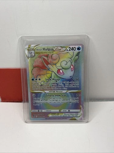 Alolan Vulpix VSTAR (Secret) 197/195 Swsh12: Sword & Shield  Silver Tempest Holo