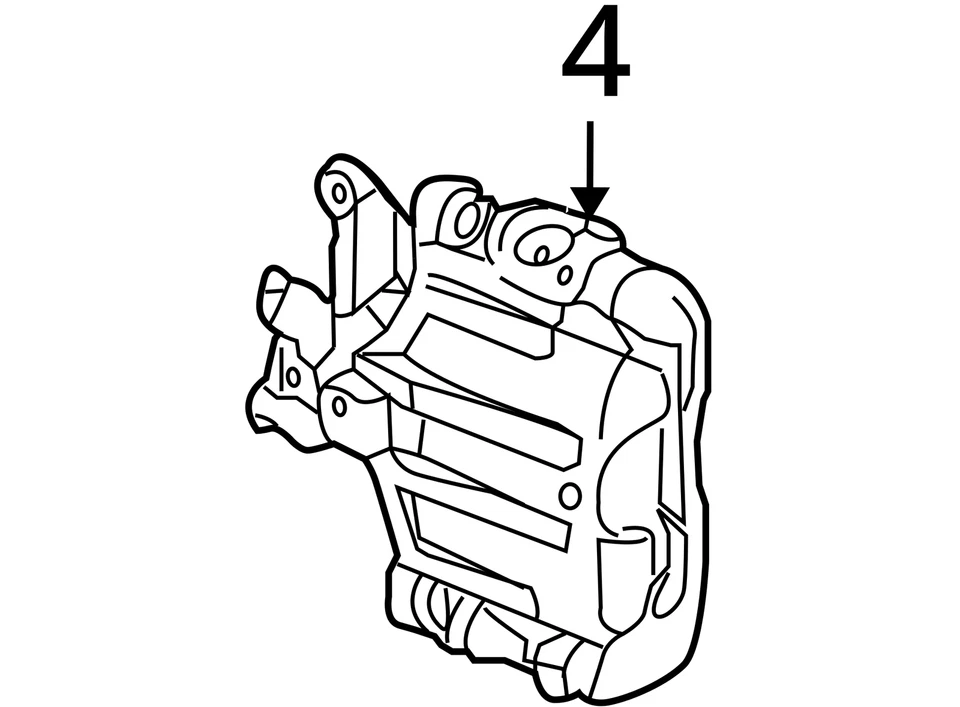 Pinza de freno derecha pasajero trasero ford taurus 2008-2009 k818j Foto 3 de 3