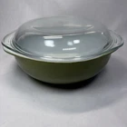 Vintage Pyrex Verde Green 024 2Qt Round Casserole Dish With Pyrex Lid No Chips
