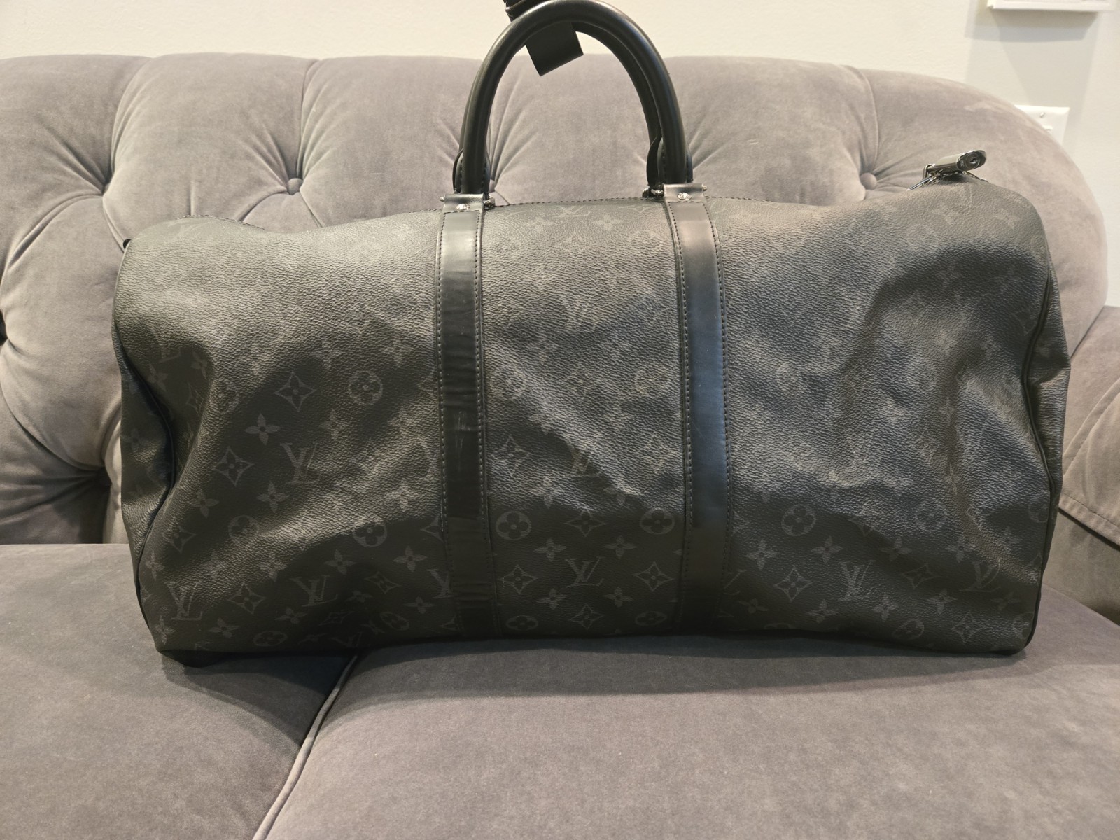 Louis Vuitton Monogram Eclipse  Keepall Bandouliè… - image 1
