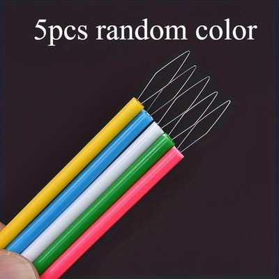 5Pcs Plastic Sewing Needle Threading Tool Set for Craft Beadwork DIY