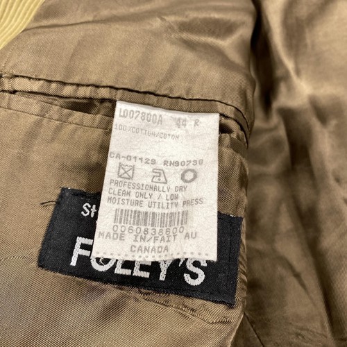 Chaps Ralph Lauren Płaszcz sportowy Męski 44R Jasnobrązowy Sztruks Made in Canada 3 guziki - Zdjęcie 9 z 17