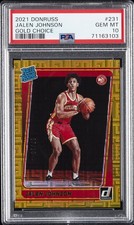 2021 PANINI DONRUSS GOLD CHOICE #231 JALEN JOHNSON 7/10 PSA 10