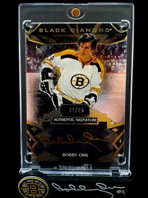2015-16 Black Diamond Pure Black Auto Autographs #BDBBO Bobby Orr /25 🔥