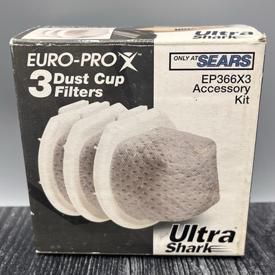 #ad Euro Pro 3 Dust Cup Filters Ultra Shark EP366X3 $34.99