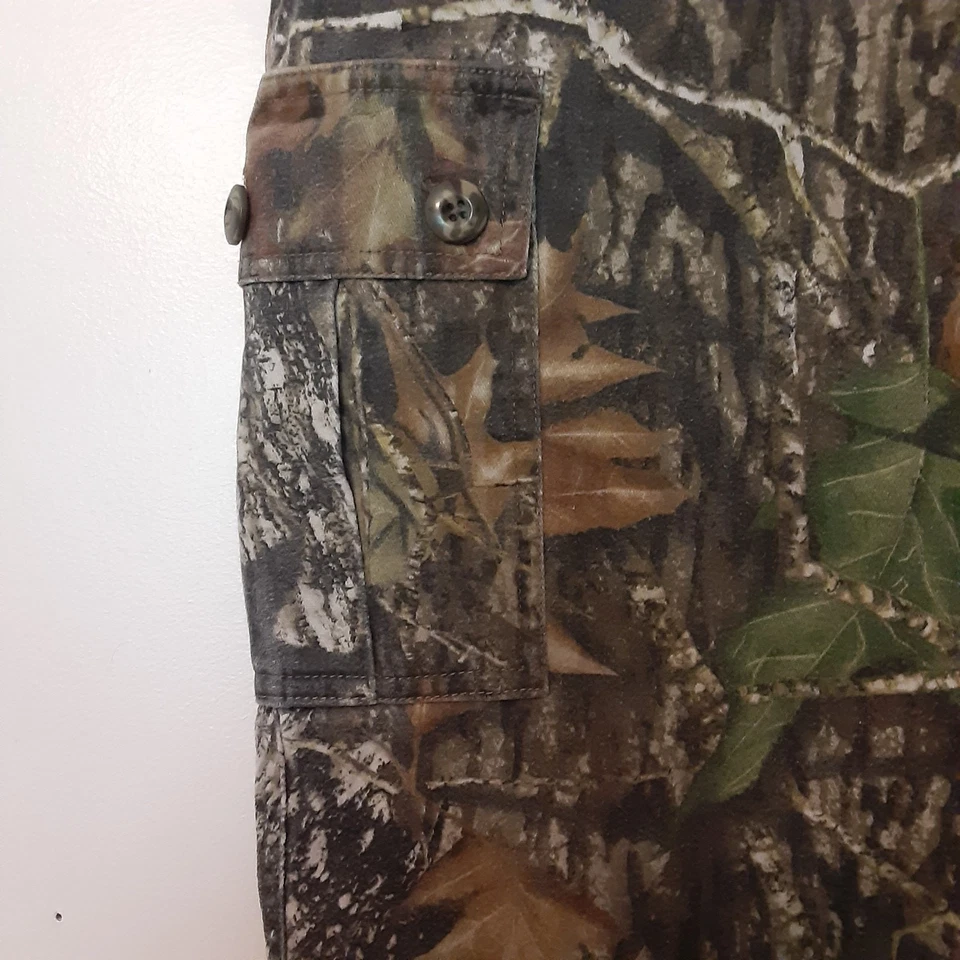 Russel Outdoors Mossy Oak Pants Youth XL Camouflage Midweight Cargo Adjustable - Image 2 of 4