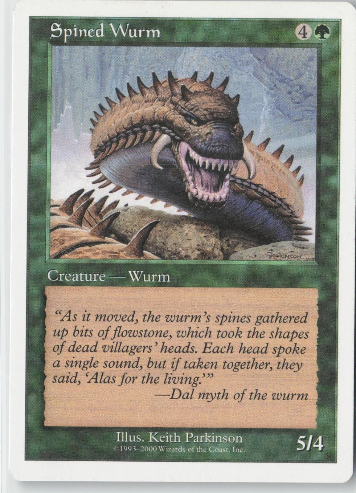 Spined Wurm Promo Media Promos Magic: The Gathering Near Mint