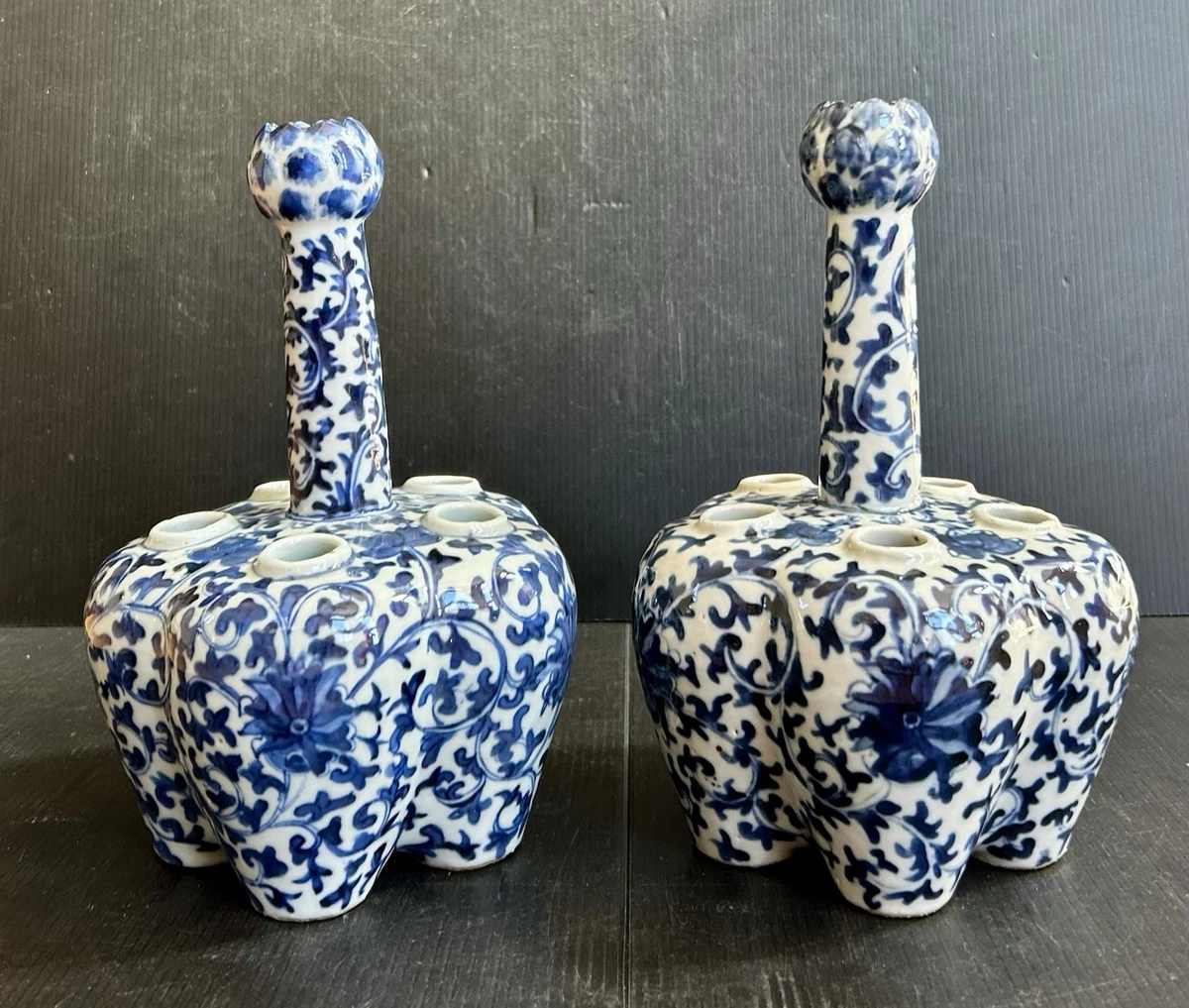 陶瓷蓝色1850-1899 中国古董花瓶| eBay
