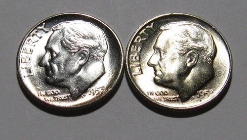 1953-D Roosevelt Dime — photo from another recent sale