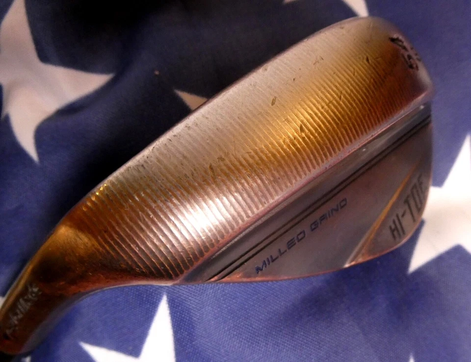 Cuña TaylorMade LH Fresado Grind Hi-Toe 3 Crudo 54 grados 10 rebotes KBS Hi REV 2.0 Foto 4 de 4