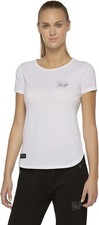 Macron Ladies Tirana Undershirt T-shirt Sportshirt Short Sleeve Shirt, White, S