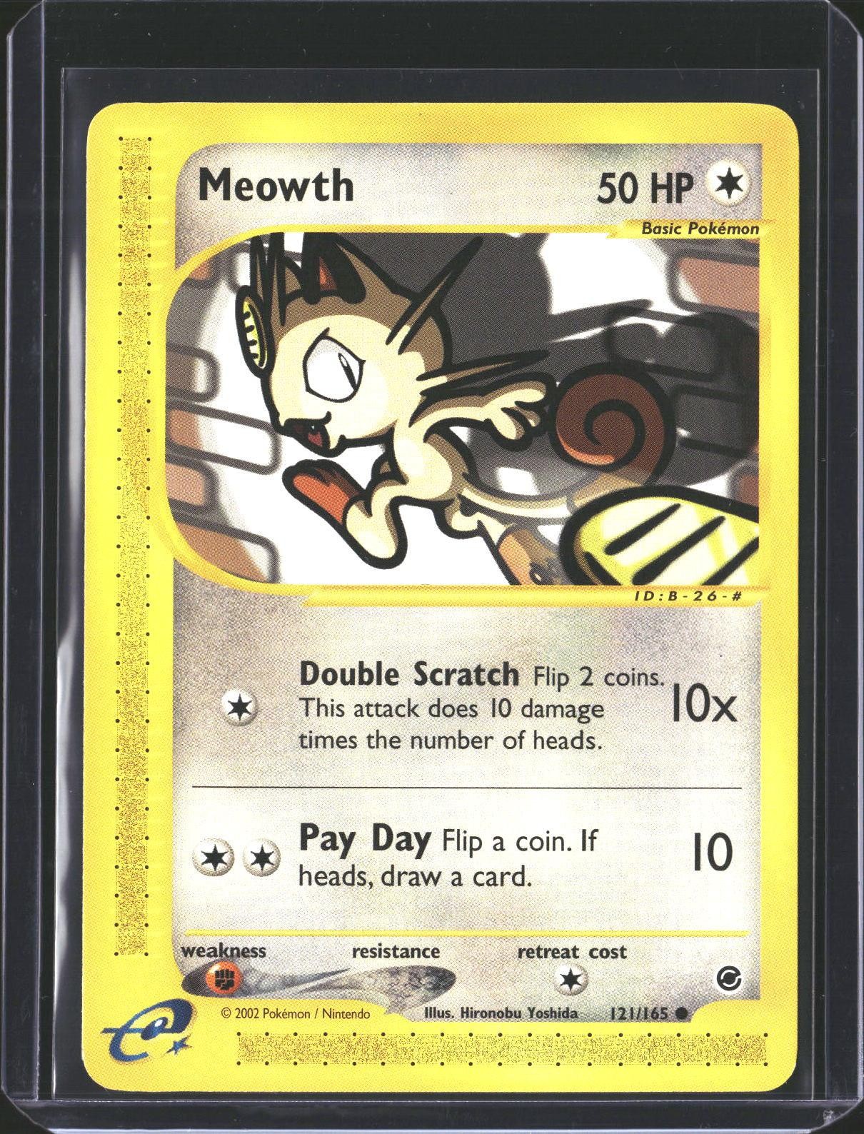 Meowth 121/165 Common Expedition Base Set Pokemon NM/M
