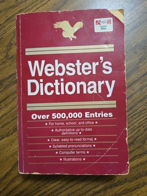 Webster's Dictionary. For Home, School and Office. Paperback Book 1993