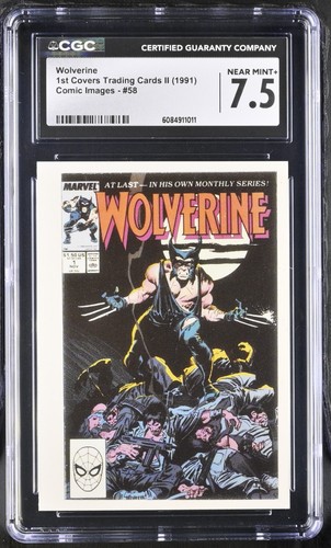 1991 Wolverine 1st Covers Marvel Comics Presents Card #58 CGC 7.5 NEAR MINT+