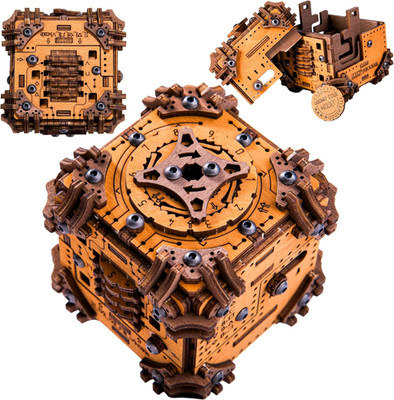WOODEN.CITY Puzzle 3D Tesseract'S Secret Escape Room Box aus Holz